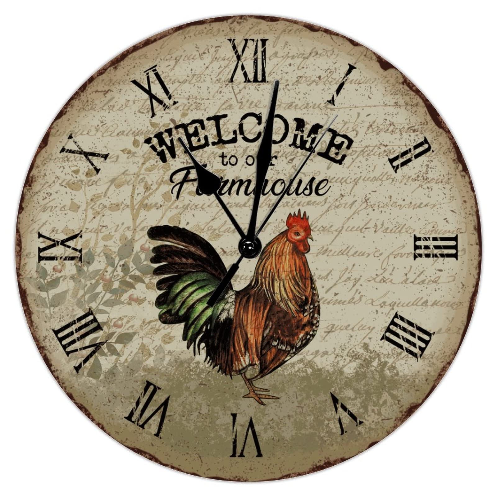 Horloge murale en bois style toscane à offrir pour la maison