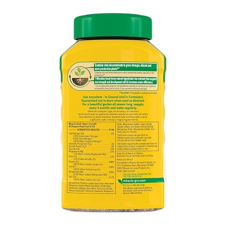 Miracle-Gro Shake 'N Feed Rose & Bloom Plant Food, 4.5 lb