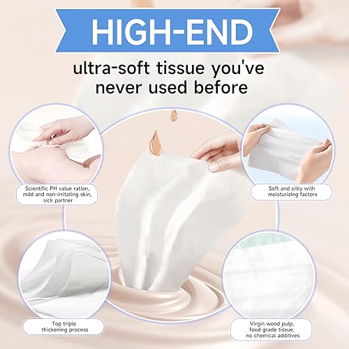 Miniatura 5 de BIPROS Portapañuelos para coche con pañuelos faciales de loción ultra suave - Montura delgada para visera para cochescamionesSUVs, organizador de