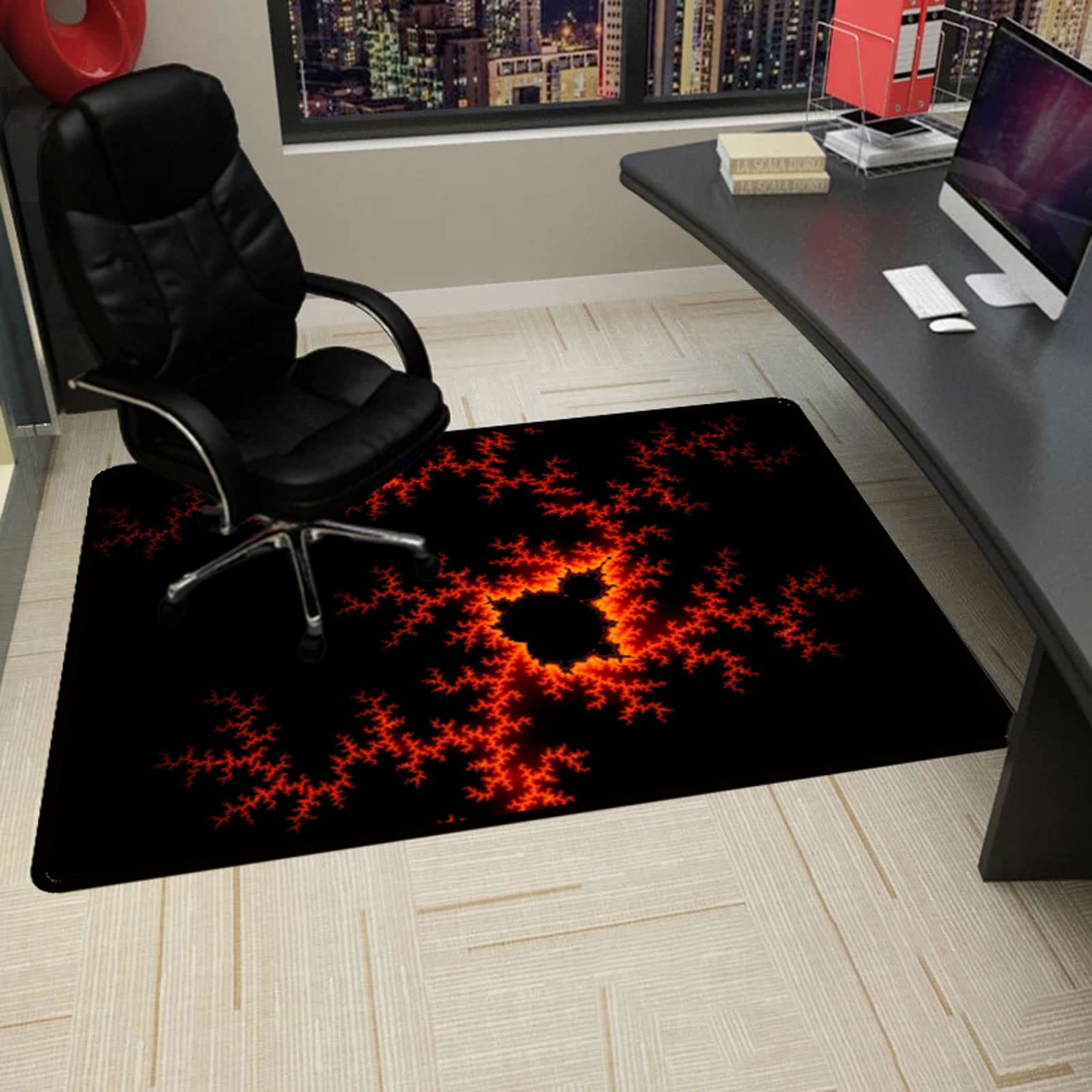QBYRSSS Transparent Table Cover Protector Desk Chair Mat for Hardwood Floor 90x120CM Multi Purpose Office Chair Mat for Rolling Chairs Low Pile Protects Floors