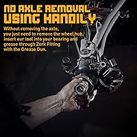 Vista 4 de Herramienta engrasadora de rodamientos de rueda de 1.535 in, funciona para OEM # 293350109, compatible con Cam-Am Maverick X3 y MAX Trubo RR