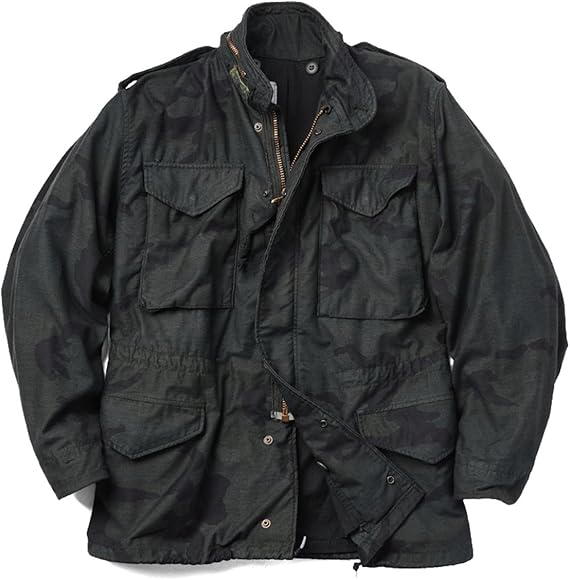 米軍M-65フィールドジャケット WOODLANDベース BLACK染め
