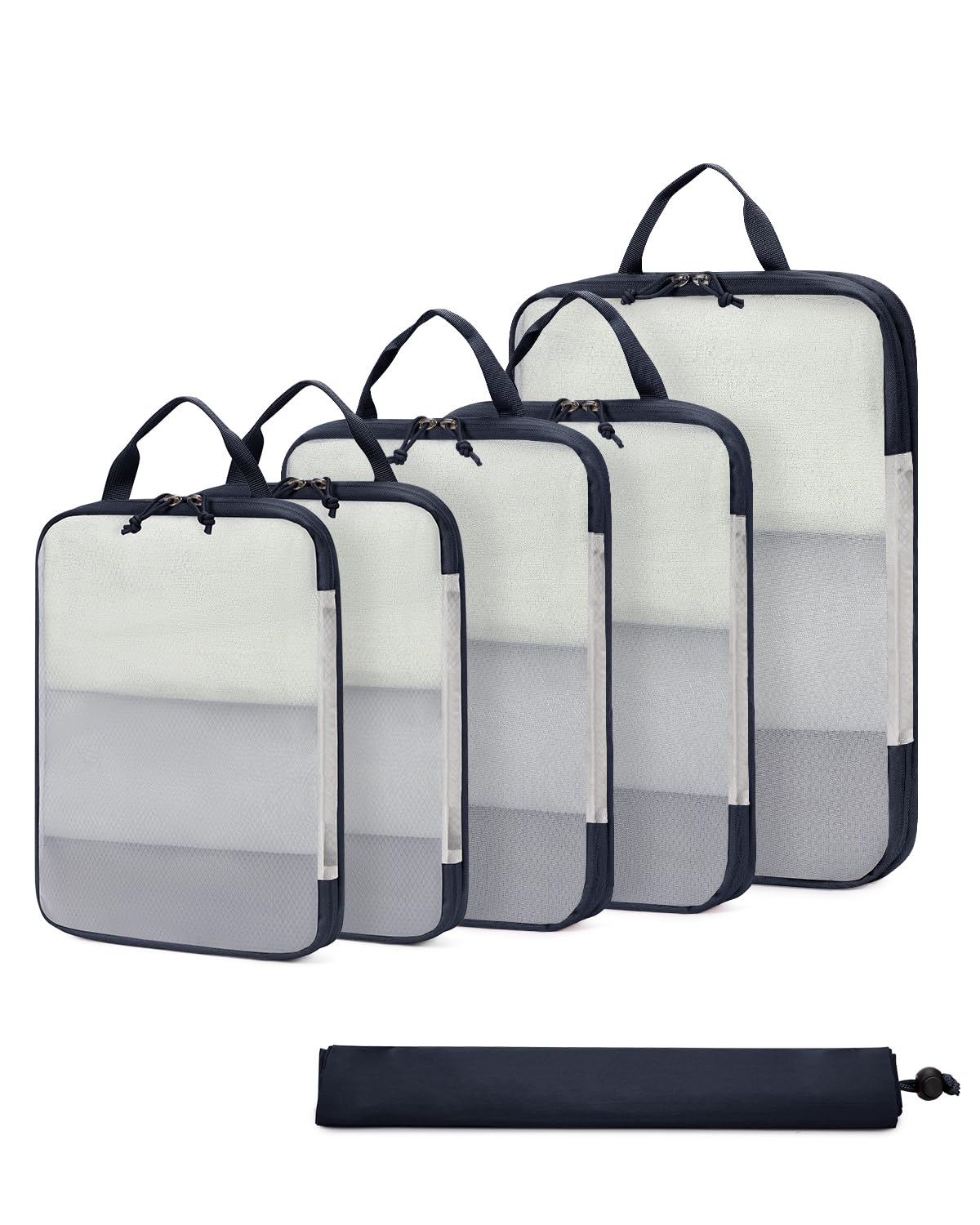 Set Organizer Valigia ECOHUB - 6 Pezzi, Compressione, Nylon Riciclato, Per Viaggi - Foto 14