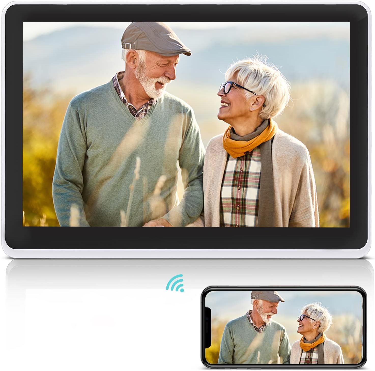 Atatat 10 Inch WiFi Digital Picture Frame with IPS Touch