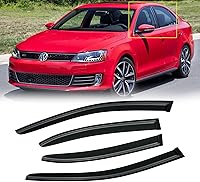 Vista 95 de Visera de ventana para Jeep Cherokee 1984-2001 (Excluye Modelo Limited), Protectores Guards Shields de lluvia de canal exterior, Deflector