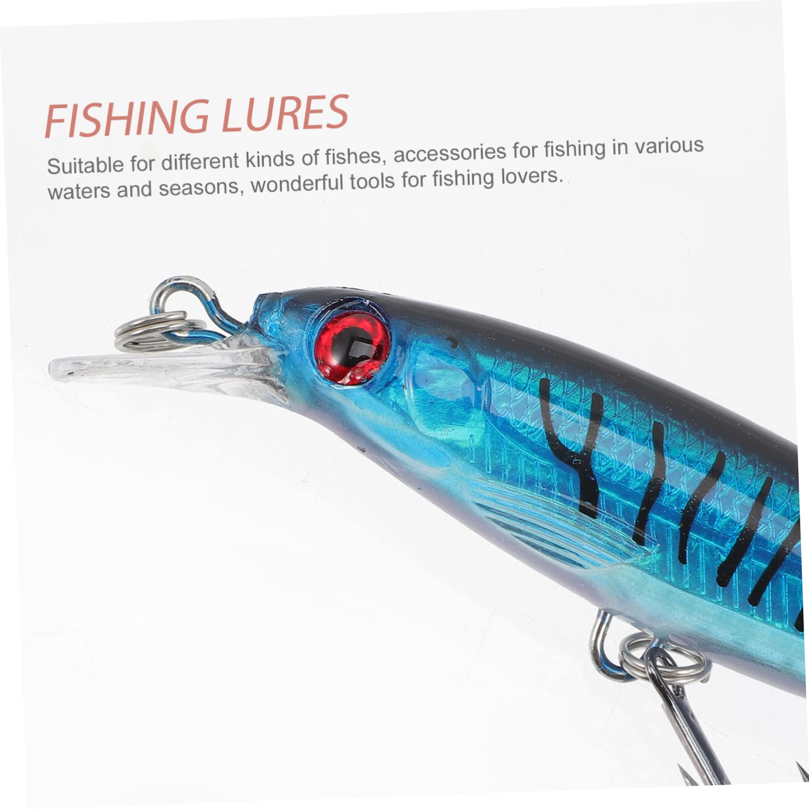 Mipcase 30 Pz Esca Finta Luya Piccole Esche Affondanti Esca Dura Fornitura di Pesca Esca per Pescare Esca per Pesci in Metallo Esca per Pesciolini Piccolo ABS 8 g Artificiale Attrezzatura