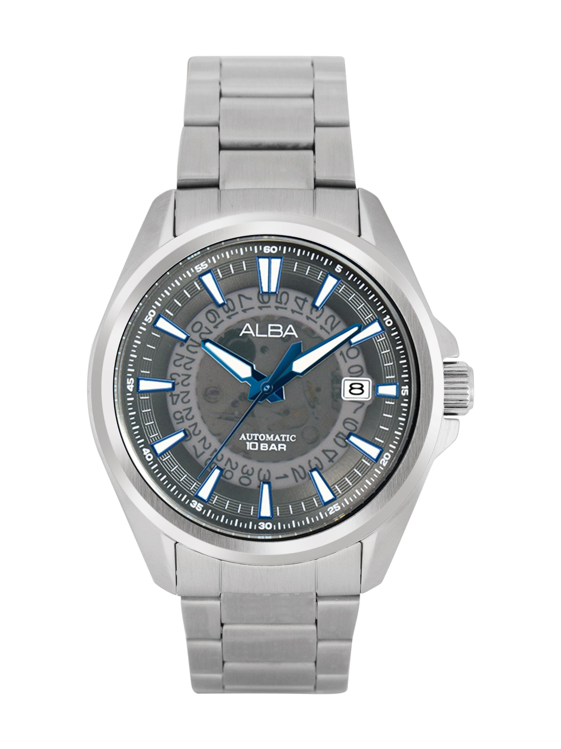 Alba Stainless Steel Men Analog Wristwatch Au4033X1, Grey Dial, Silver Band (B0CD81NZPW) Amazon Price History, Amazon Price Tracker