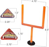 Vista 3 de ArtCreativity Juegos de fútbol Finger Flick (juego de 2) con postes y juguetes de fútbol de espuma, minijuegos, juguetes de escritorio de oficina