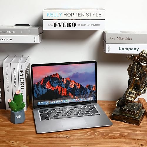 Miniatura 2 de Jetec Paquete de 6 estanterías flotantes invisibles montadas en la pared, estantes flotantes resistentes para libros, estantes de metal ocultos,