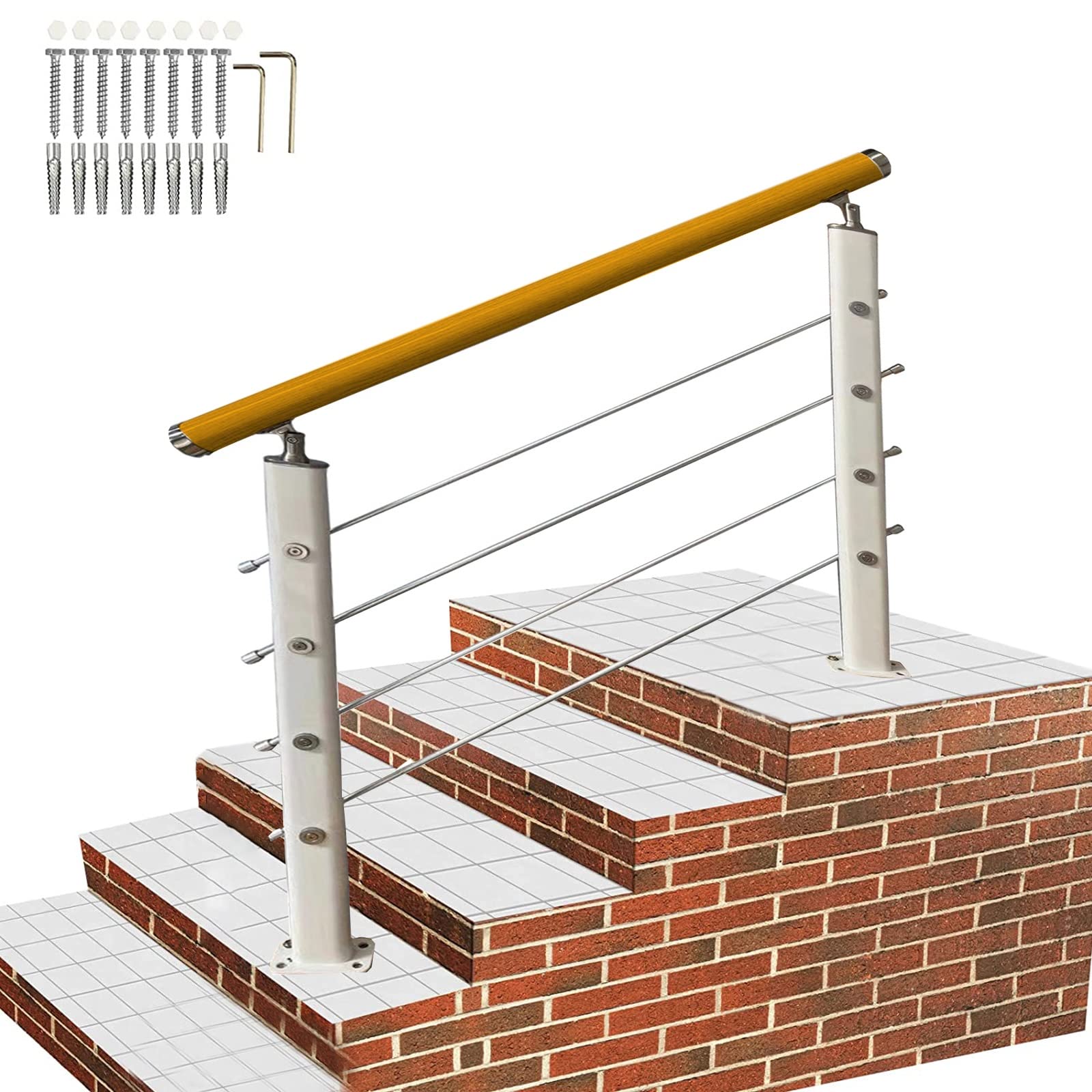 Serrage de poteau de balustrade réglable pour sécuriser le porche et la terrasse