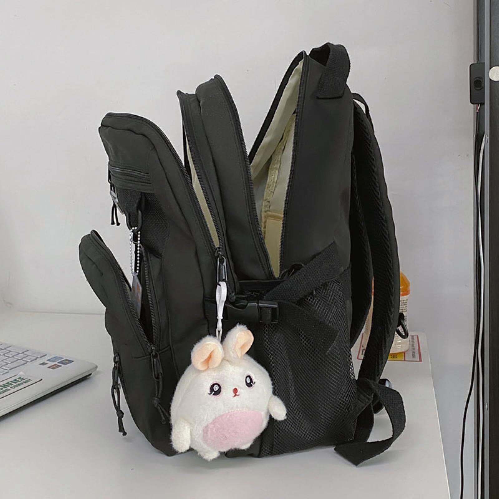 mochila escolar,mochila casual, Mochila escolar de nailon for mujer, estilo universitario, mochila escolar pura for adolescentes, bonita mochila de viaje informal