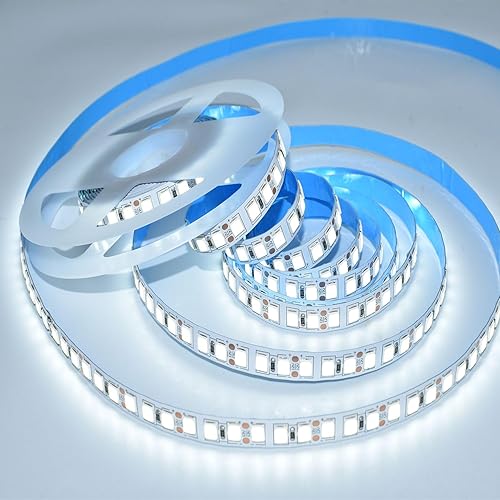 Miniatura 3 de HAASHADA Tiras de luces LED, súper brillantes DC12V 5m16.4ft 15000LM SMD5054 (5050 actualizado) 600 luces LED, tiras de cinta LED flexibles