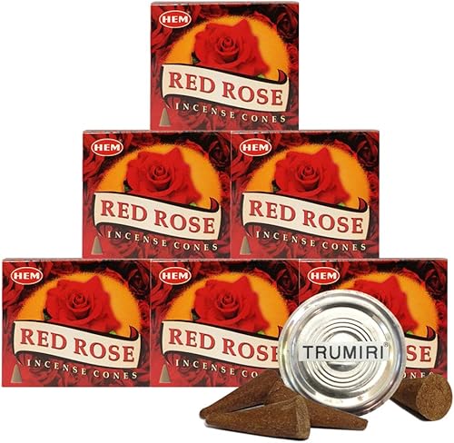 Vista 11 de TRUMIRI Paquete de soporte para cono de incienso con dobladillo de conos de incienso de copal, paquete de 6 (aproximadamente 60 conos)