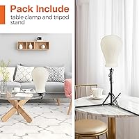 Vista 3 de Neverland Beauty & Health Cabeza de Peluca de 23 Pulgadas, Trípode de Soporte de Peluca con Cabeza, Soporte de Cabeza de Peluca con Cabeza