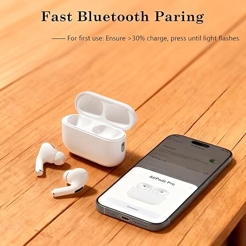 Miniatura 4 de Funda de carga inalámbrica para AirPods Pro de 2 y 1 generación, funda de repuesto con puerto Lightning compatible con AirPods 1 2 Gen, botón de