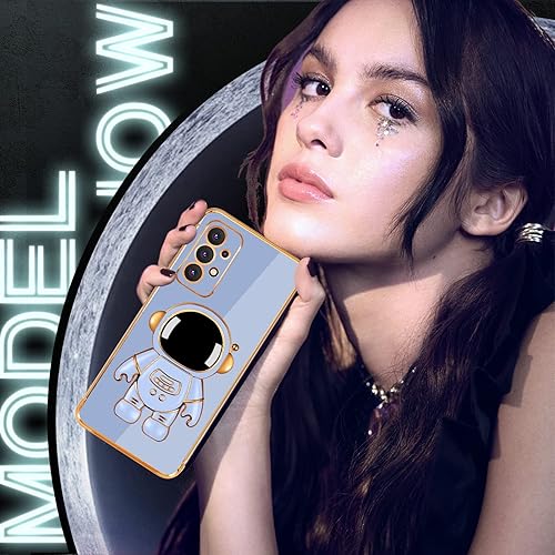 Miniatura 3 de Buleens Funda para Samsung A52 (también para Samsung A52s) con soporte de astronauta, fundas Galaxy A52 5G para mujeres y niñas, bonita funda de