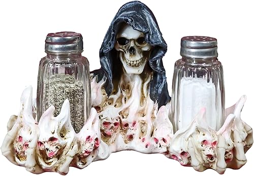 Ebros Gift Juego de figuras góticas del Día de los Muertos con almas condenadas en el lago de fuego del infierno, juego de figuras de 5.5 pulgadas