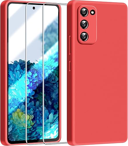 Dssairo Funda 3 en 1 para Samsung Galaxy S20 FE 5G, con 2 protectores de pantalla, con protección completa de la cámara, funda protectora delgada de