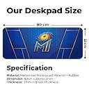 GoThriff IPL Cricket Theme Mouse Pad for PC | Large XXL Desk Mat | Anti-Slip Base, Overlock Stitched | Extended Gaming Mousepad Keyboard Mat | Cricket Fan Gift (MI, Extra Large) gallery image