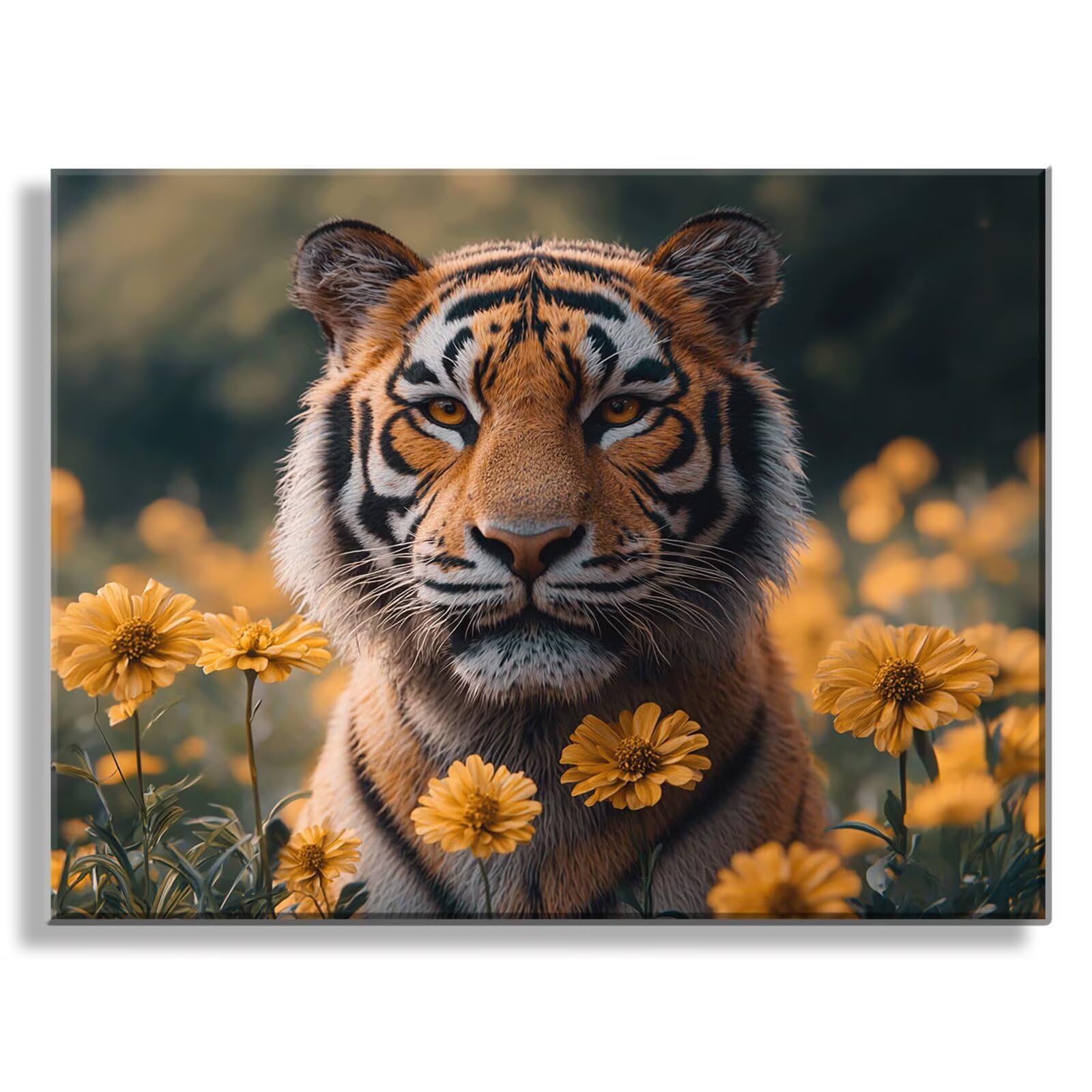 Dipingere con i Numeri Adulti fiore tigre, Quadri da Dipingere Numerati Fai Da Te per Principianti e Adultis, Olio La Pittura di Numeri Kit, Hobby Creativi Adulti, Decorazioni Casa 90x120cm Q3S-16