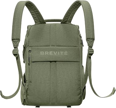 BREVITE - The Runner - Compact Camera Backpacks for Photographers - A Minimalist & Travel-friendly Photography Backpack Compatible With Both Laptop & DSLR Accessories 18L (Pine Green)