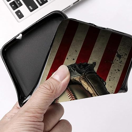 Miniatura 2 de Funda de béisbol con bandera retro para Motorola Moto Edge 2021/Edge 5G UW, Moto Edge 2021 Funda de silicona para hombres y mujeres, funda de goma