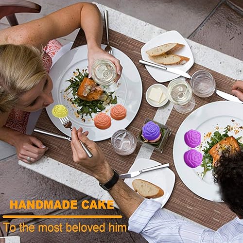 Miniatura 6 de Moldes de silicona para tartas 2 moldes de silicona rosa para jabones caseros hornear hielo chocolate bombas de baño pudín gelatina fabricación de