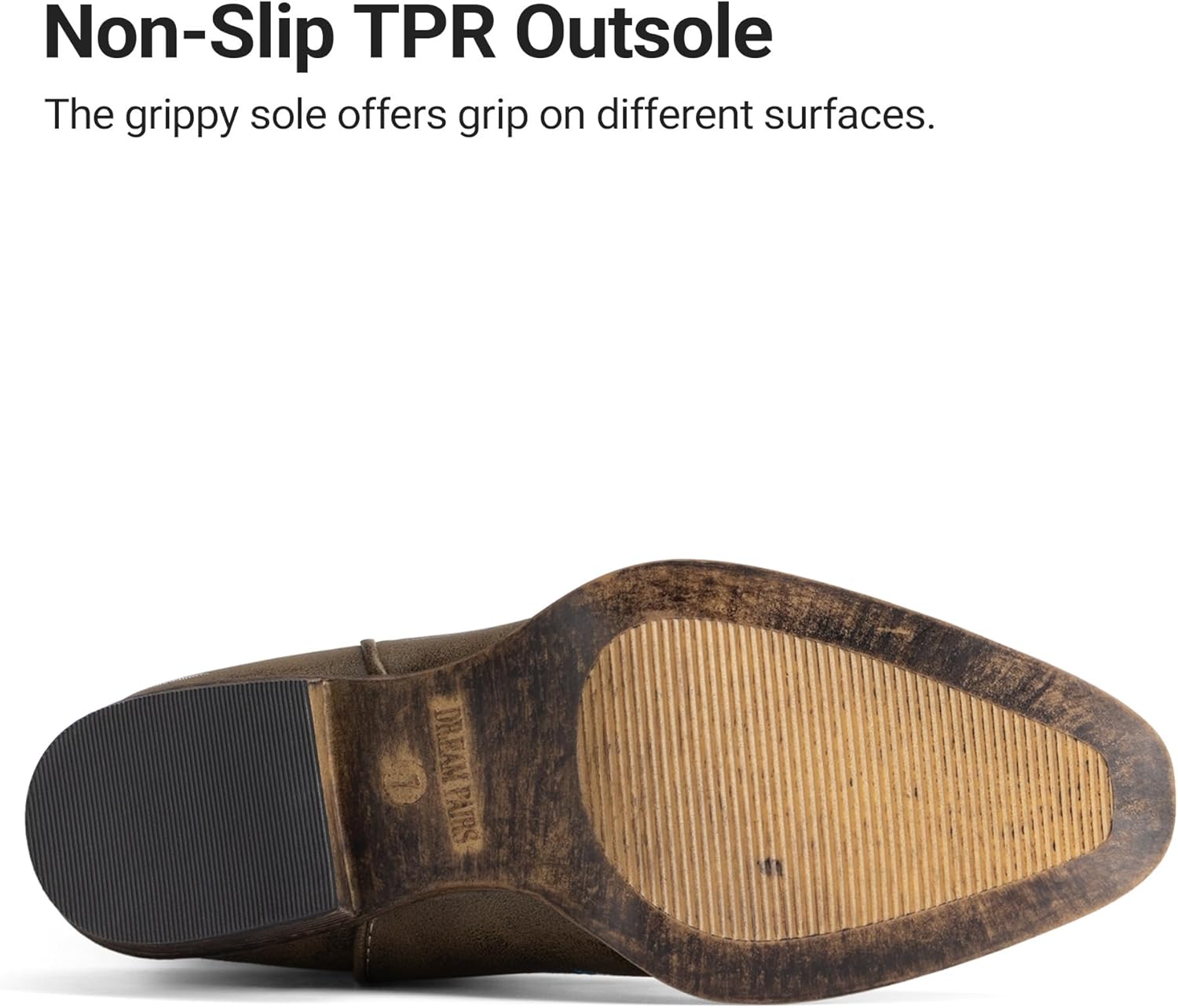 DREAM PAIRS Women's Cowboy Cowgirl Western Mid Calf Boots Square Toe Embroidered Stitched Pull On Country Boots with Low Chunky Heel - Image 6