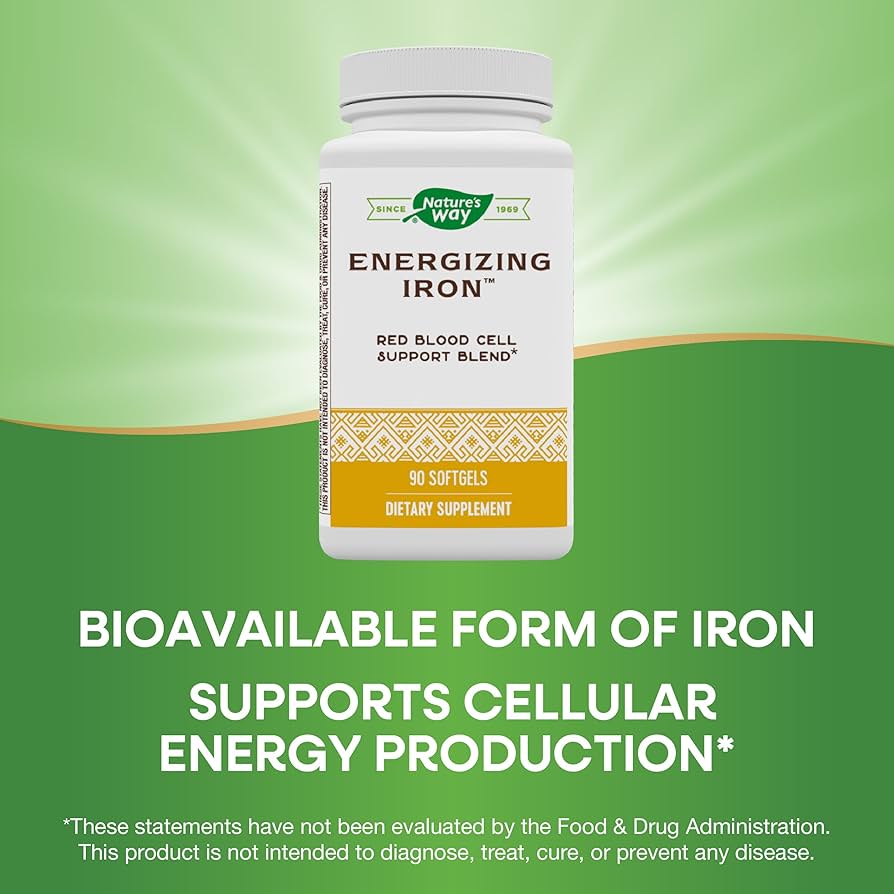 Amazon.com: Nature's Way Energizing Iron - Red Blood Cell