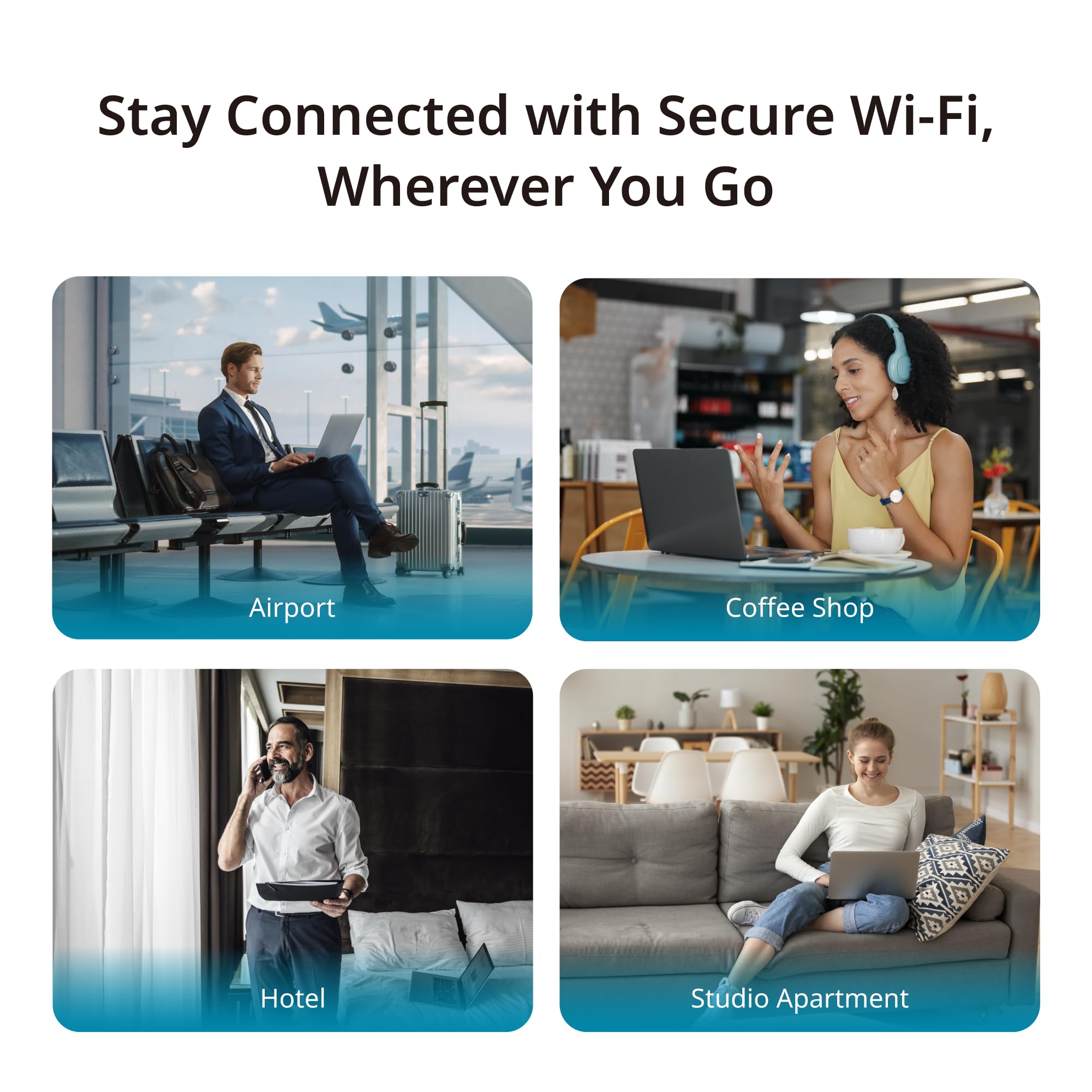 D-Link DBR-330 Wi-Fi 6 AX3000 router podróżny – przenośny dwuzakresowy bezprzewodowy hotspot, bezpieczny dostęp VPN, zasilanie USB-C, udostępnianie plików microSD/USB, obsługa WISP i hotspot 4G/5G
