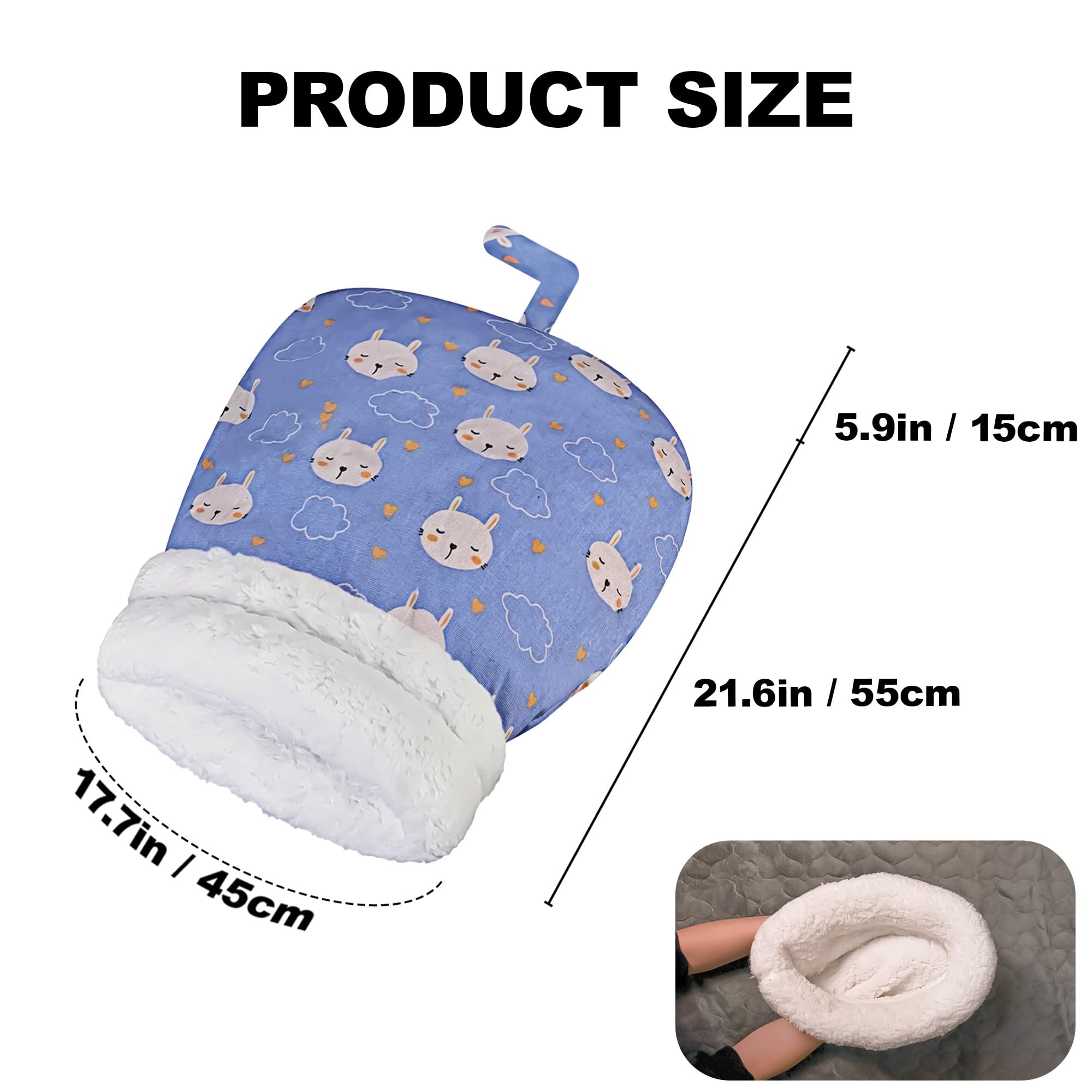 Cat Sleeping Bag for Indoor Cats 2026 Fluffy Cat Winter Nest Cave Bed - Image 2