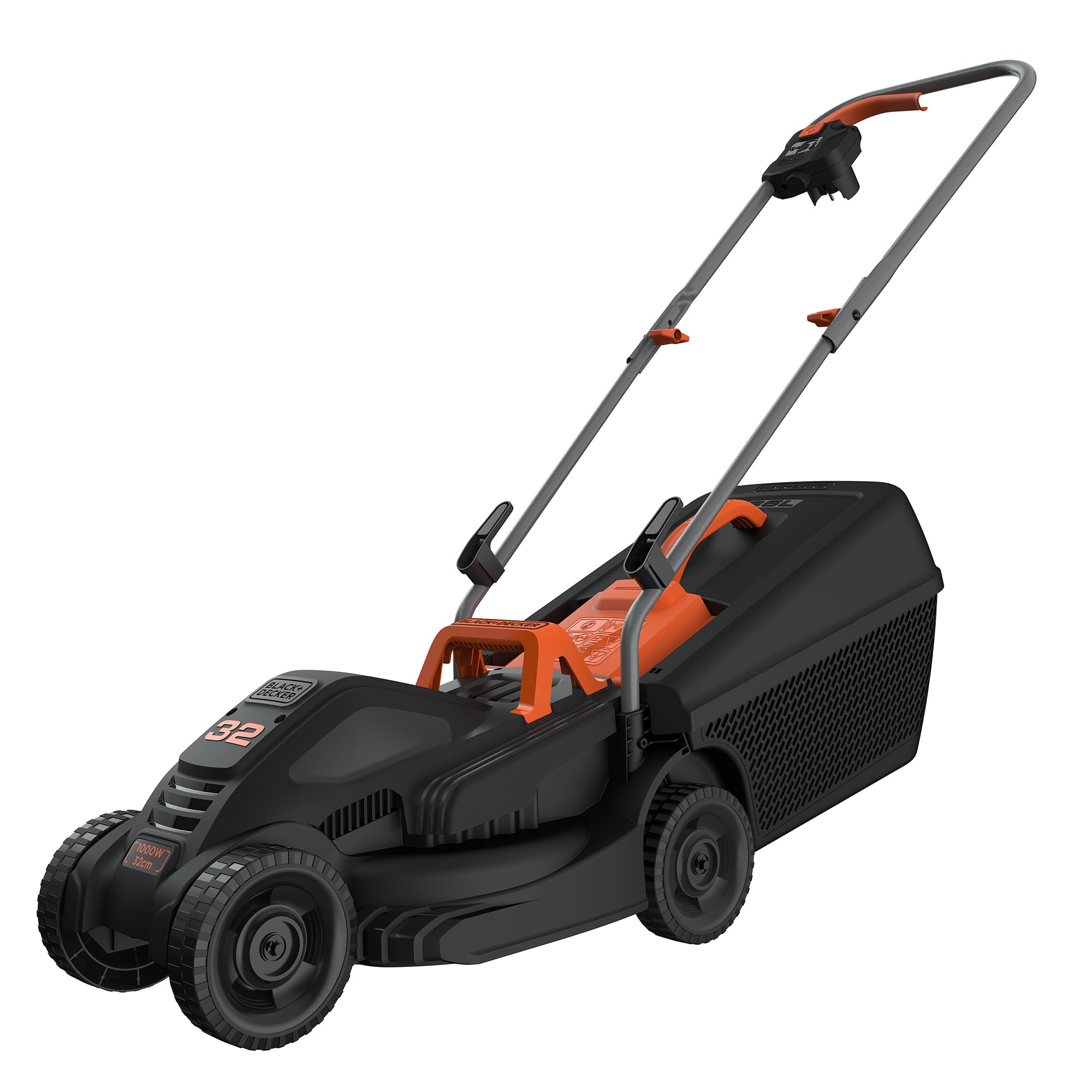 BLACK+DECKER Rasaerba 1000 W, 32 cm taglio, 3 altezze