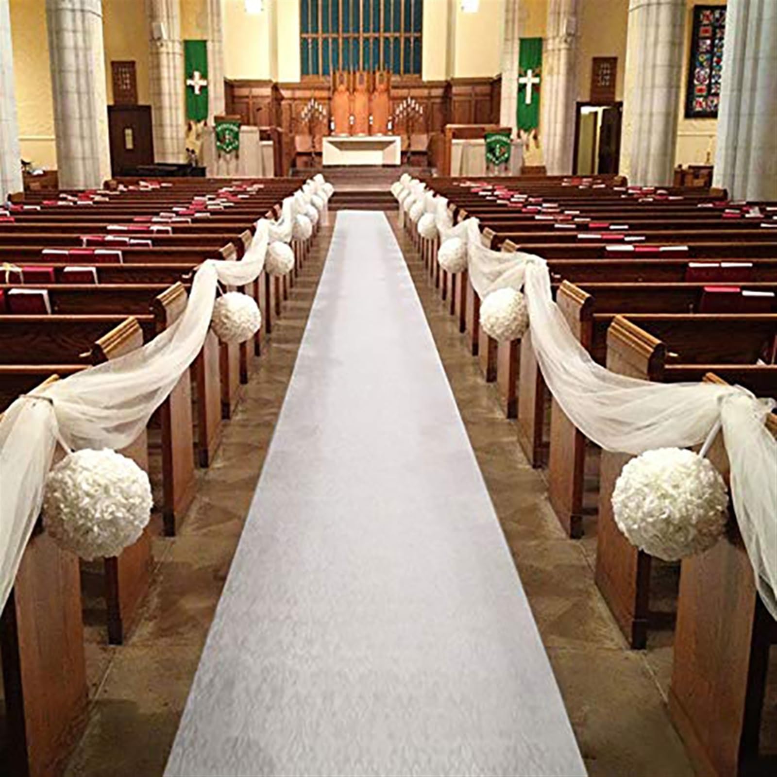 Tapis de Couloir for allée de Mariage, Festival, Mariages en Plein air, épaisseur de fête: 1.0 MM Tapis Mariage(D,1.2X5M)