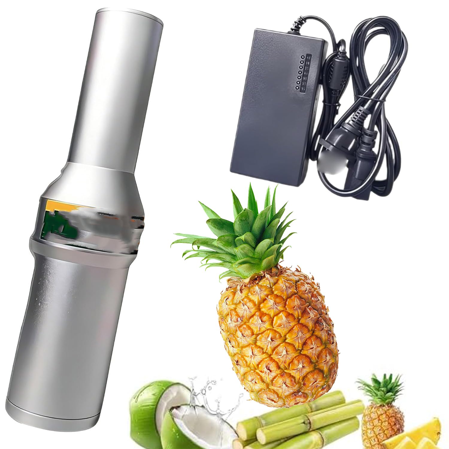 Mini éplucheur de canne électrique 80 W pour canne à sucre, noix de coco et fruits, usage domestique et commercial