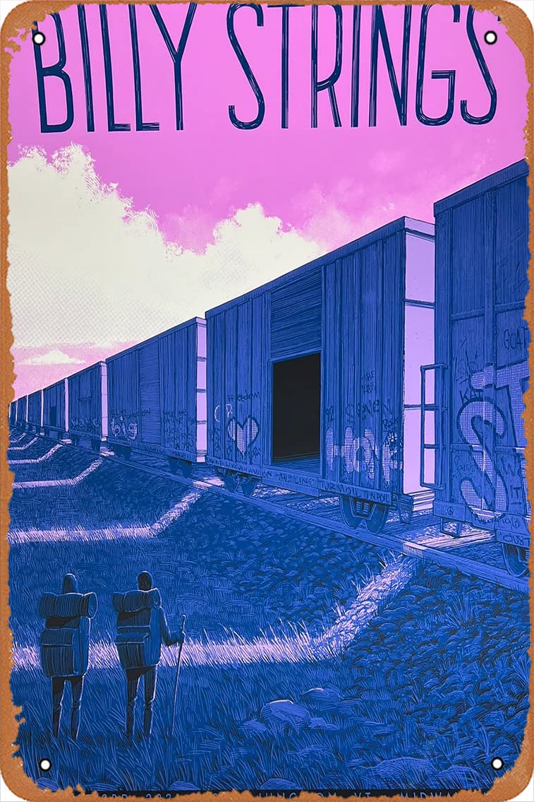 Yzixulet Billy Strings - 2021 poster Essex Junction, VT Retro Metal Tin Vintage Sign 12 X 8 Inch Wall Decor