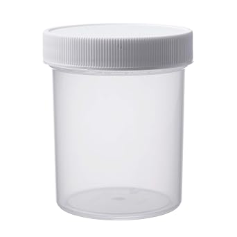 Consolidated Plastics Wide-Mouth Jar with Cap, 4 oz, Natural, 70 Piece