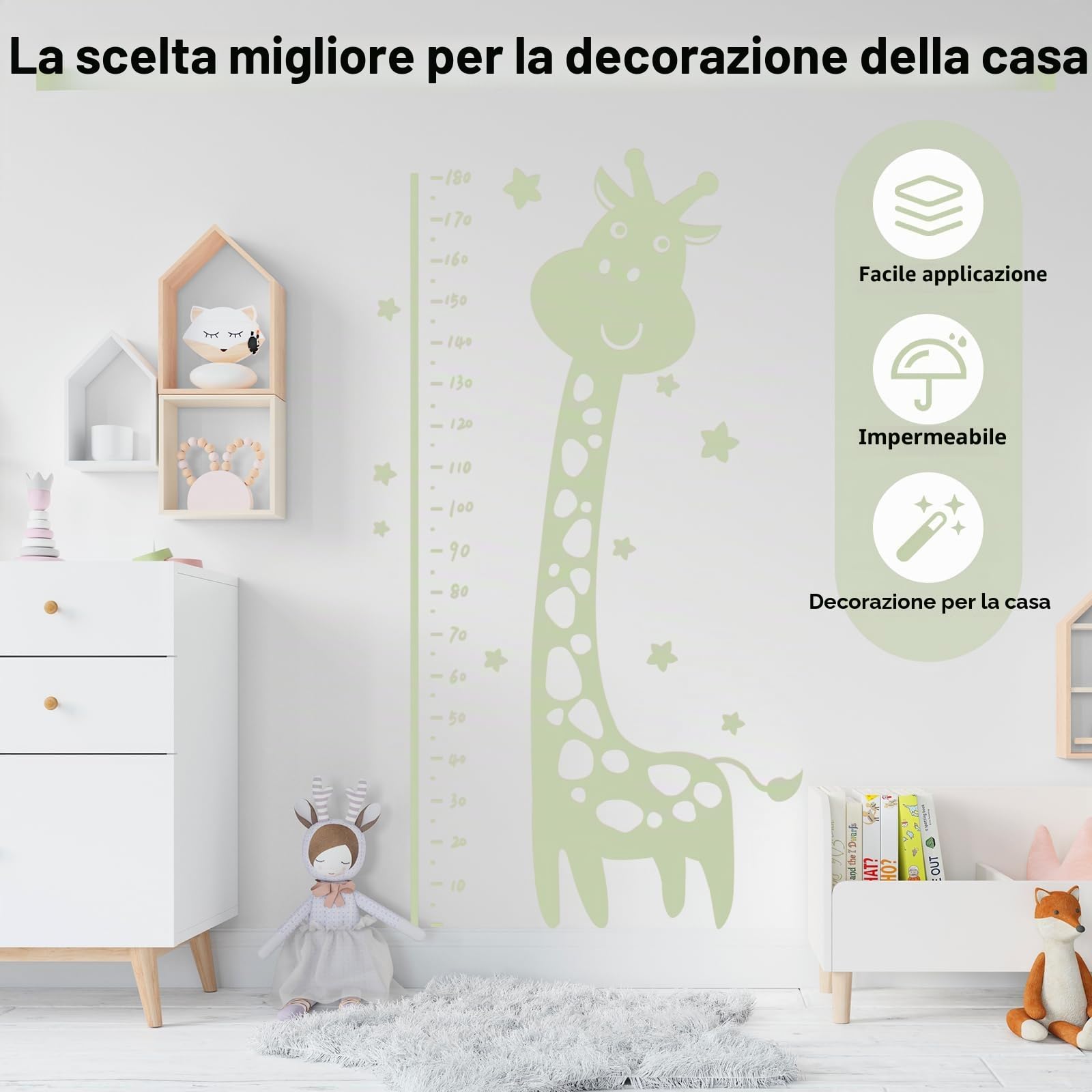 TECKWRAP Rotolo di vinile adesivo permanente, 30,5 cm x 1,5 m, lucido, per fai da te, decorazione della casa, verde cachi lucido
