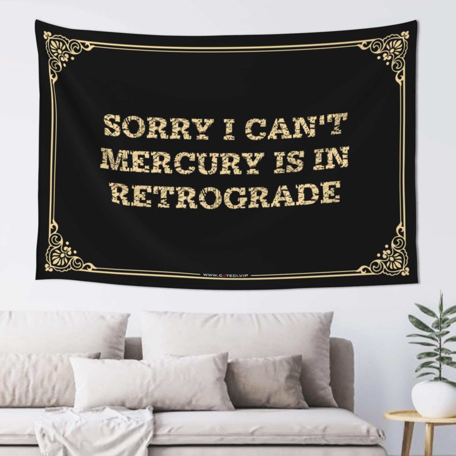 Cakjuice Boys Colour Garage Accessories For Man Cave Sorry I Can't Mercury Is In Retrograde Tapestyr Room Decor Teenager Funny Home Decor (Color : Size : 75X100cm)