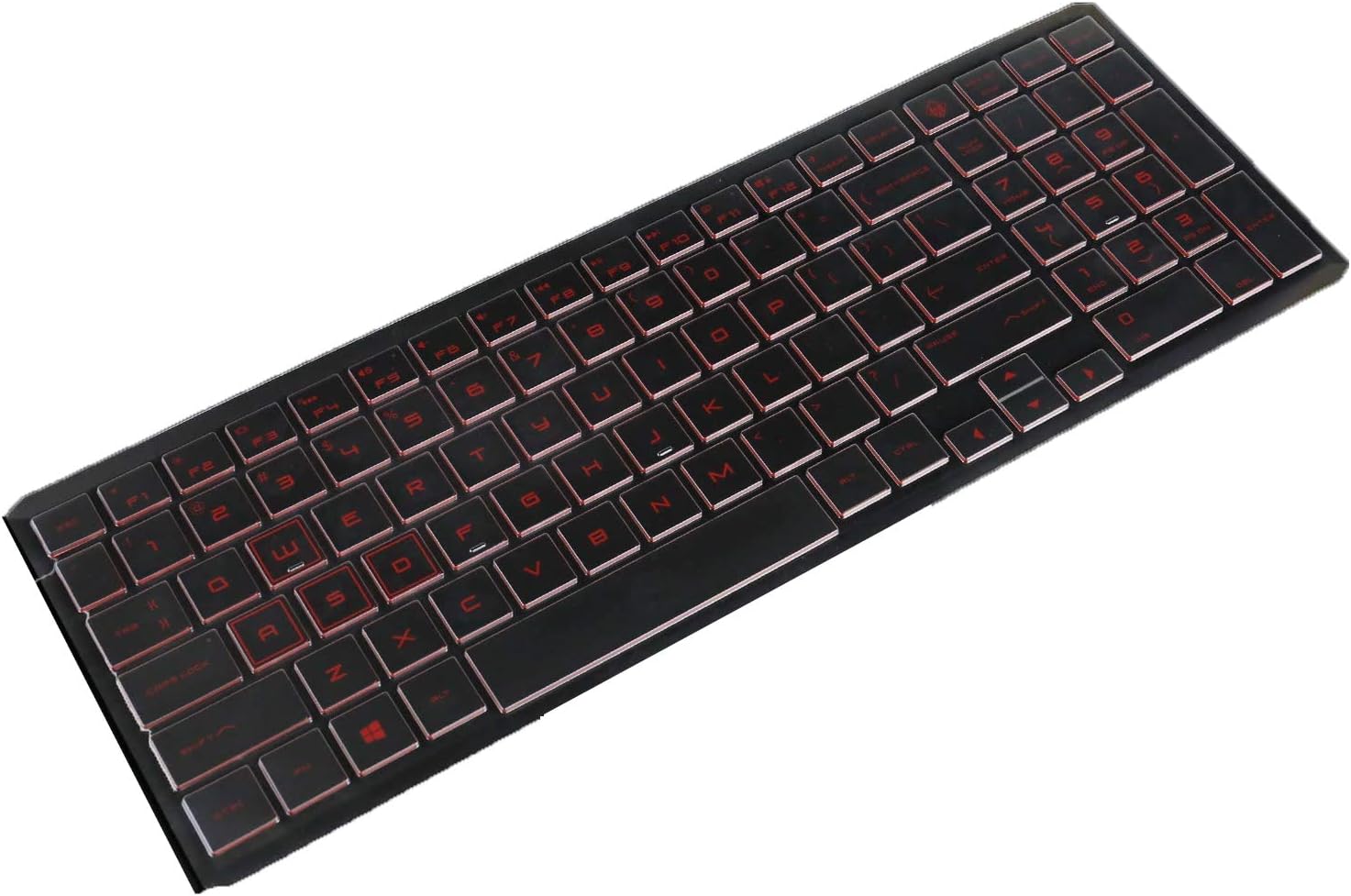 Saco Silicone Protective Keyboard Skin Cover for Newest HP OMEN 15-DC 15.6", OMEN 15- ek0015TX ek0017TX ek0018TX ek0019TX ek0020TX ek0021TX (Mine) ek0022TX ek0023TX ek0024TX Laptop - Transparent