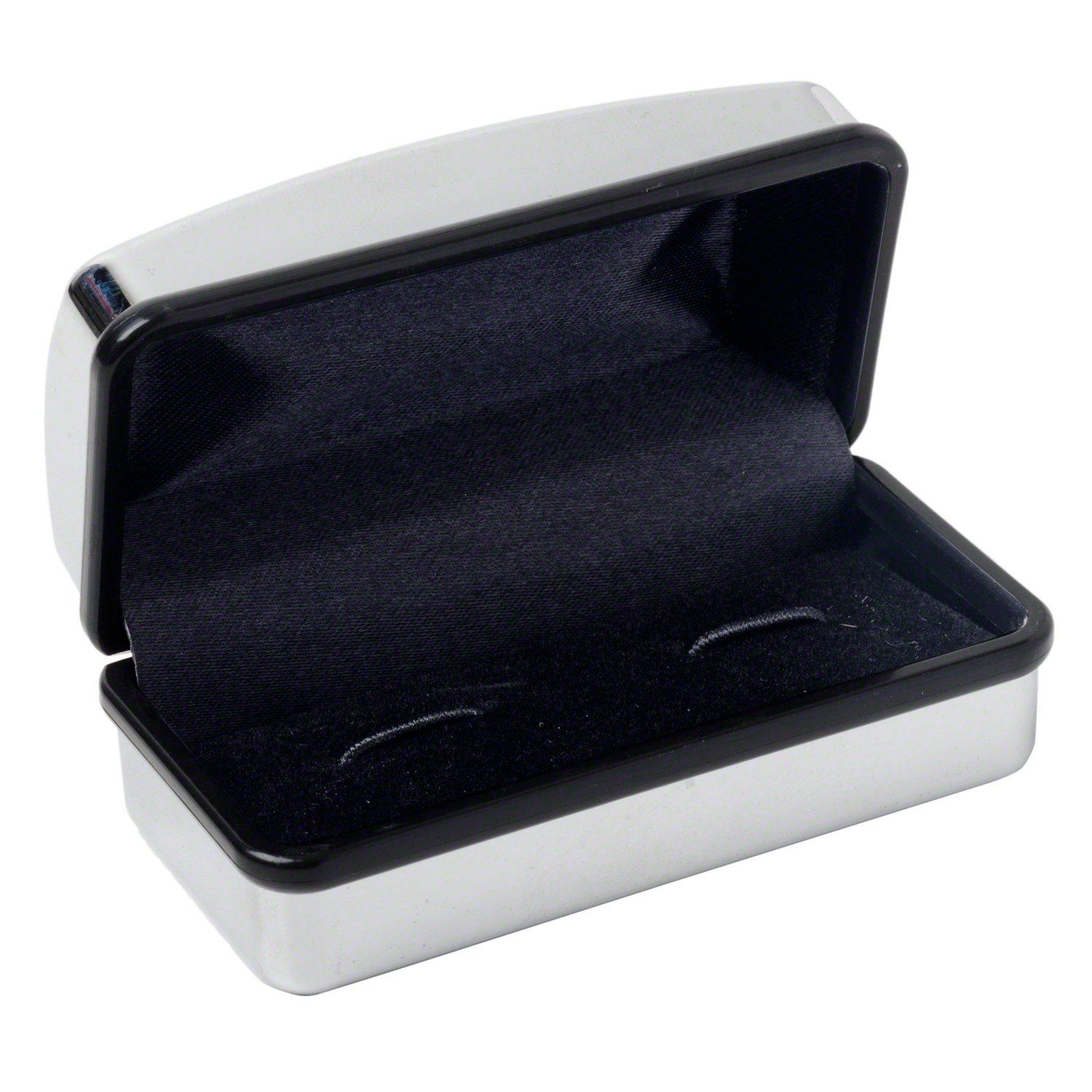 Cuff-Daddy – Gemelli di cristallo bianco, Cufflink Box