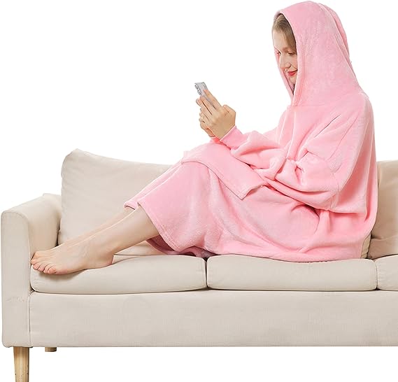JFUJFU Wearable Blanket Sweatshirt for Women - Oversized Hoodie Pullover, Funny Gift for Sister/Mom/Girlfriend