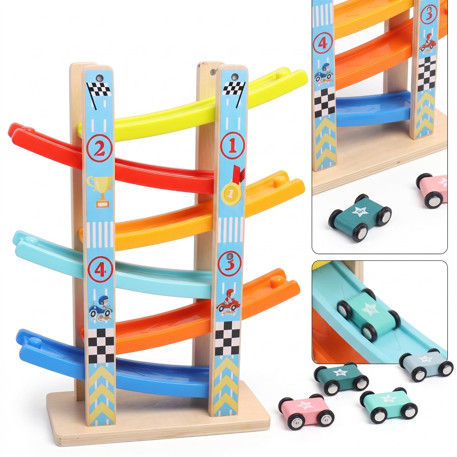 Pista con Veicolini Incluse da Tavolo, style to 2