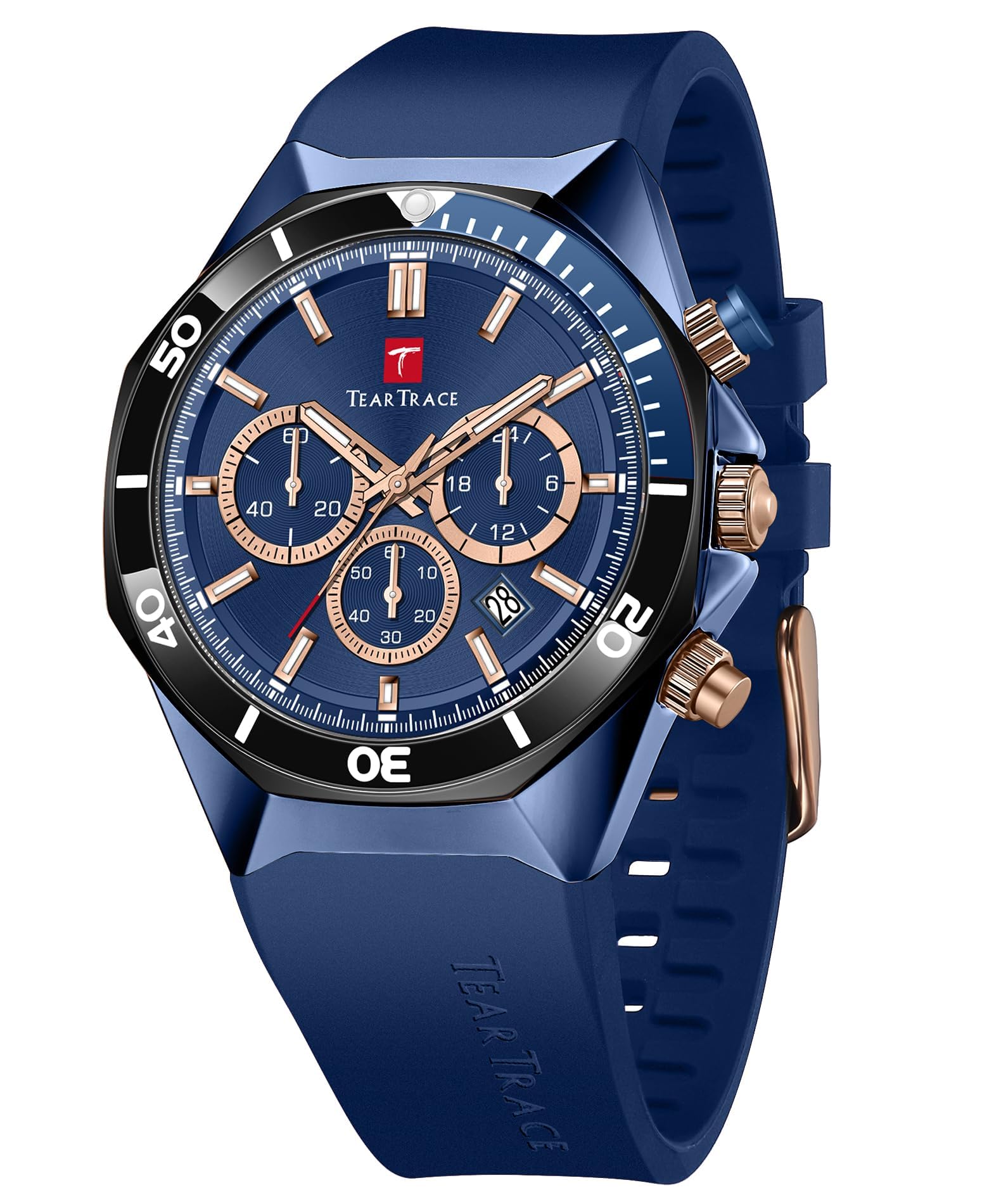 TEARTRACE Men's Luxury Quartz Chronograph Watch