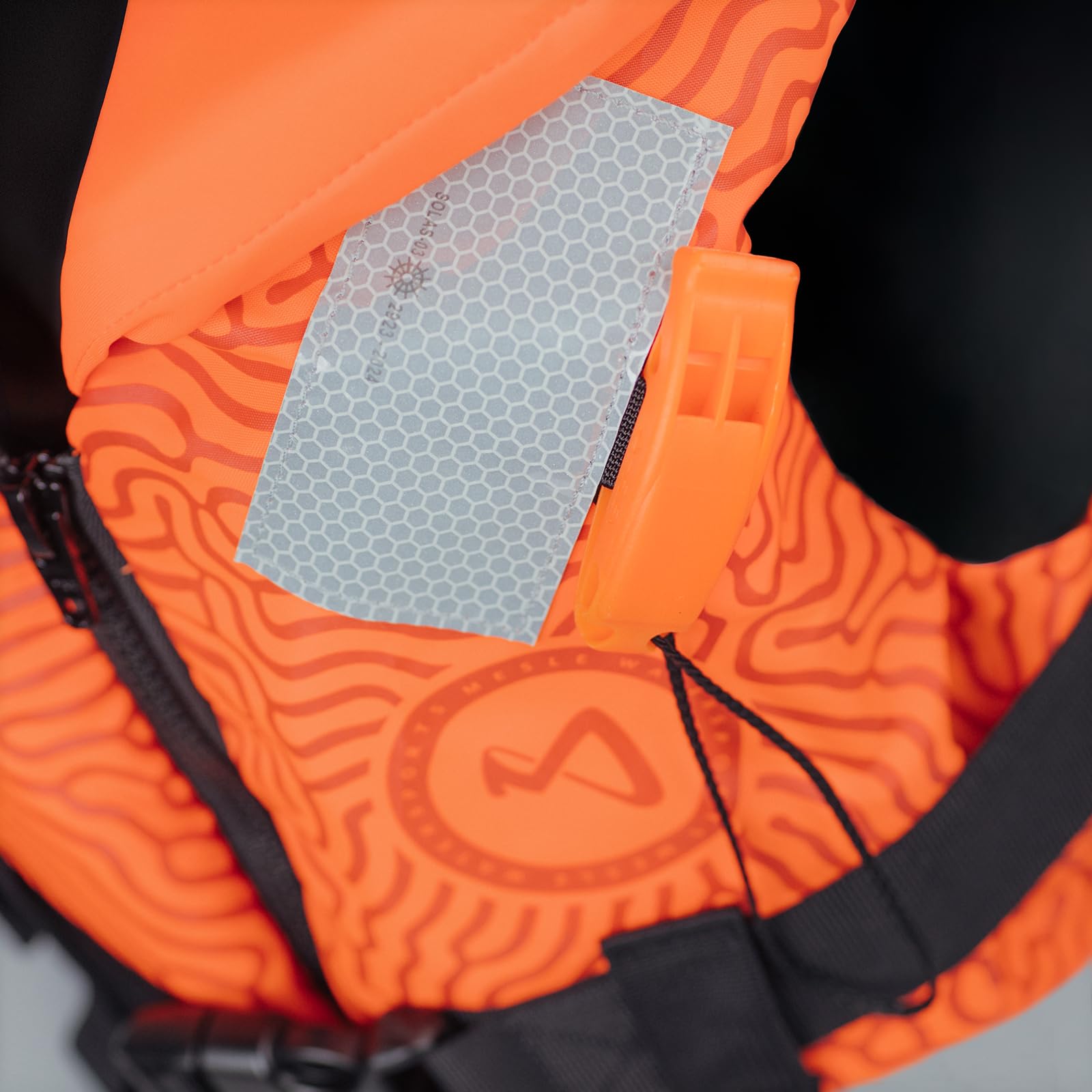 MESLE Rettungsweste Baby & Kinder 100N ohnmachtsicher | Schwimmweste 5–30 kg nach DIN EN ISO 12402-4 | Sicherheitsweste mit Reflektoren, Signalpfeife, Haltegriff & komfortabler Passform