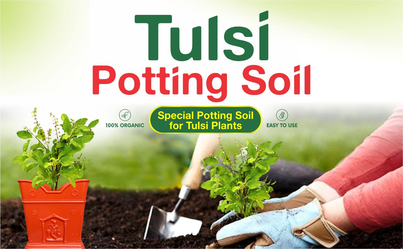 Casa De Amor Tulsi Potting Soil - Organic & Healthy -7 Casa De Amor Tulsi Potting Soil - Organic & Healthy -7