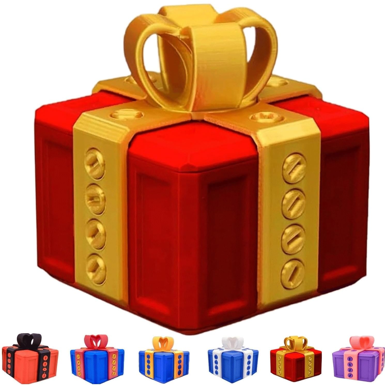 Annoying Gift Box with Screws, Large The Annoying Present Box, 3D Printed Gift Boxes, Prank Gift Box, Hilarious Money Card Container, Funny Gift Boxes, Novelty Case Fidget Puzzle Boxes