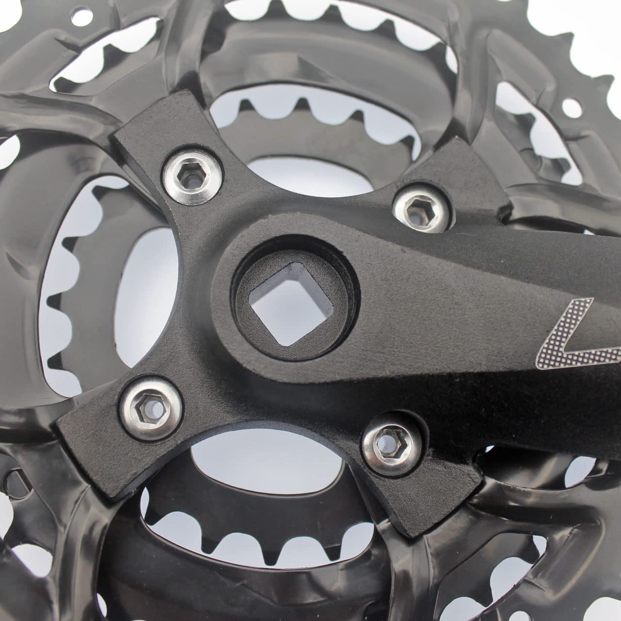 Guarnitura MTB 7/8/9 velocità 24-34-42T Mountain Bike GrulenkSt 170mm in Lega di Alluminio MTB. Pignone a manovella Quadrato Accessori for Biciclette