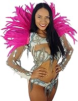 Vista 2 de ZUCKER Collar de plumas de carnaval, accesorio de disfraz