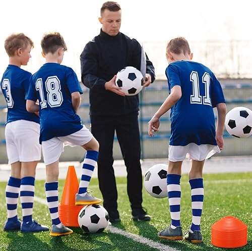 Miniatura 4 de Vinsot Paquete de 108 conos de tráfico de plástico, paquete de 48 marcadores de campo de agilidad, conos de fútbol, paquete de 60 conos de