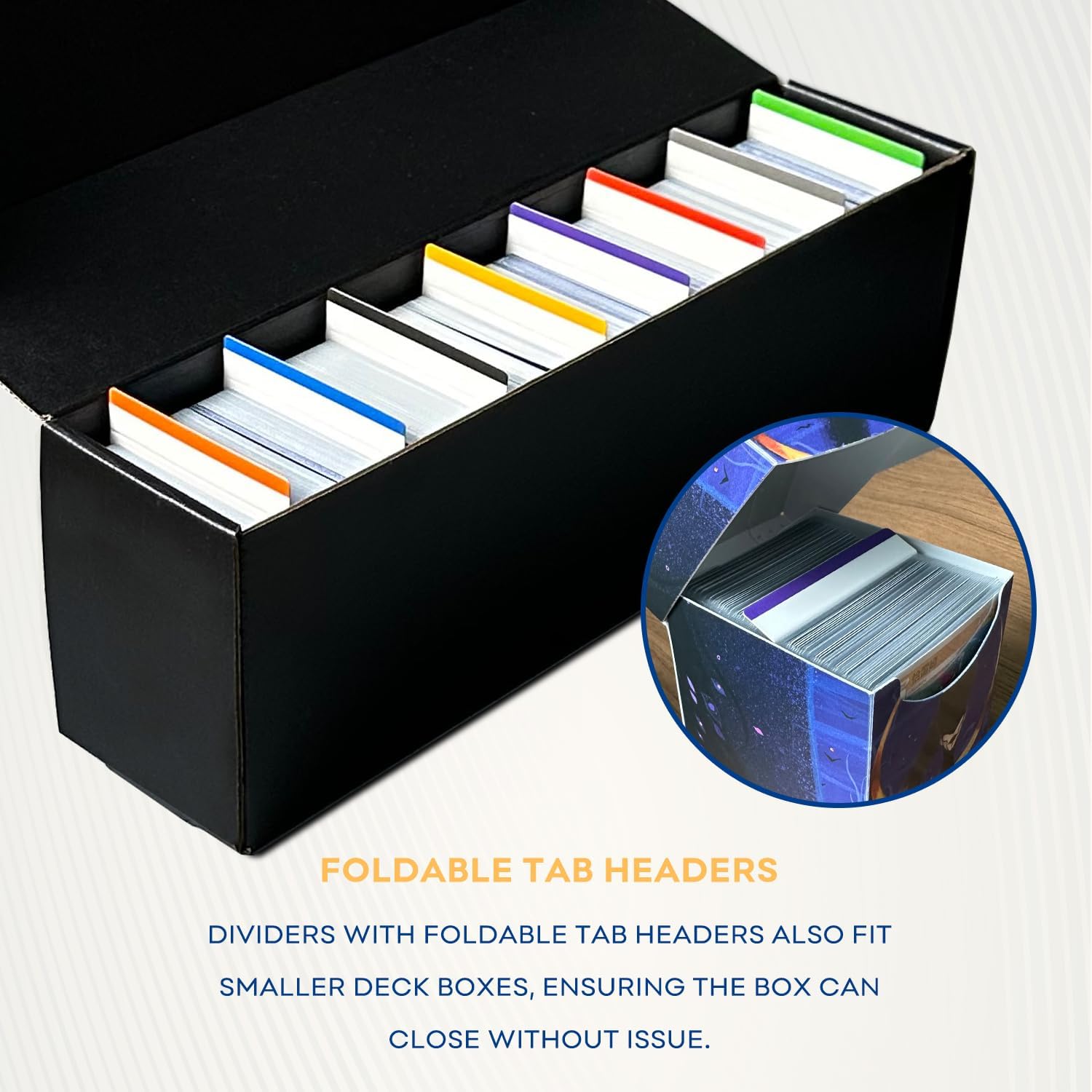 Trading Card dividers, Card Dividers for Storage Boxes, Card Box Dividers for MTG TCG Baseball Sports Card, 160